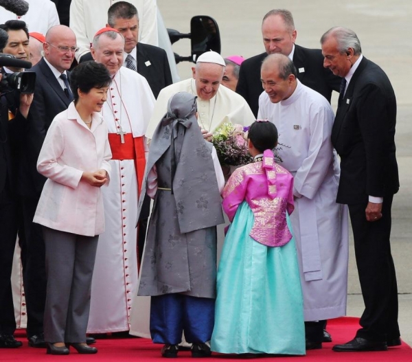 pope-francis and Korea President