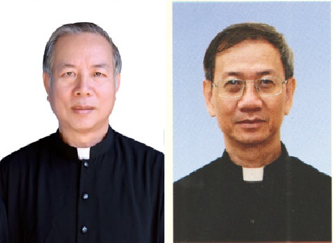 Hai tân Giám mục Nguyễn Hùng Vị và Huỳnh Văn Hai